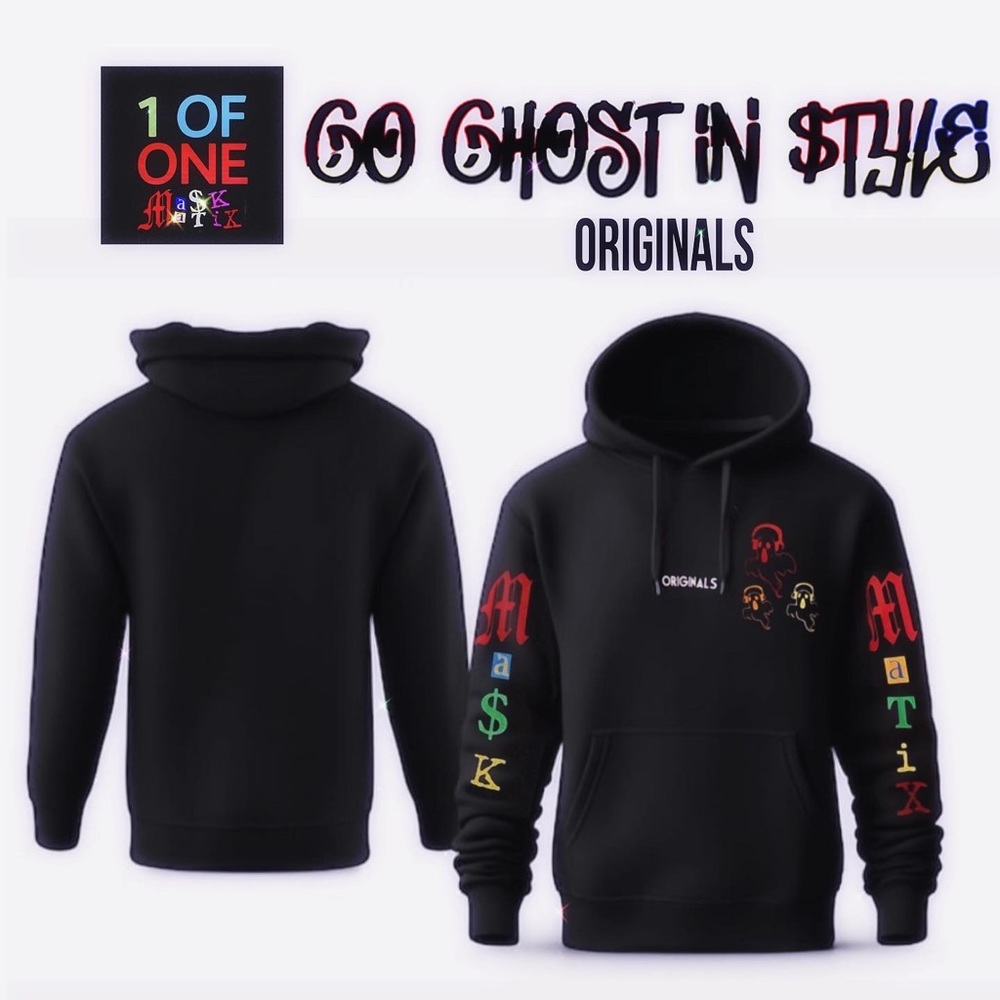 MA$KMATIX GHOSTS HOODIE🚨🔥